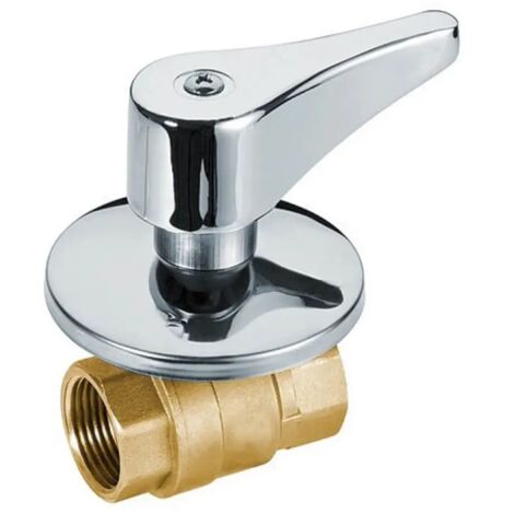 Válvula de bola empotrable IDMAR de 1/2" con manija (DN20)
