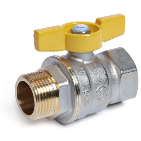 Válvula de bola Giacomini GAS, conexión MF 3/4 R734 R734GAX004