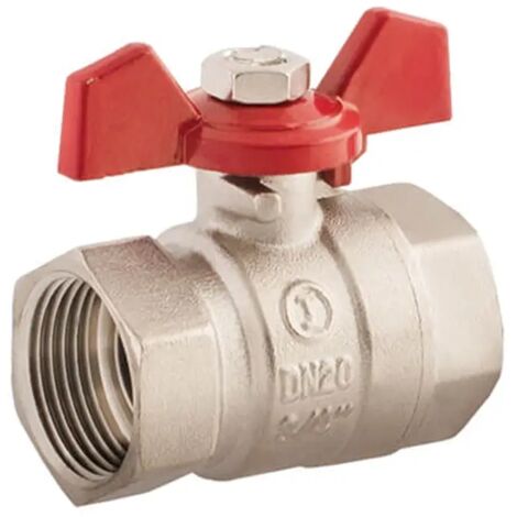 Válvula de bola IDMAR de 1" con válvula de cierre para agua (GW/GW DN25)