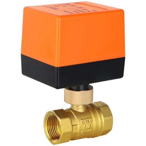 Válvula de bola KZQ de accionamiento manual o motorizado con 1 motor y actuador eléctrico, 220 V – DN20