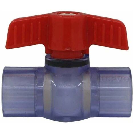 Válvula de bola pvc 20 25 32 40 50 63mm válvula pegada válvula de bola válvula de bola esfera piscina (Diámetro interior 40mm)