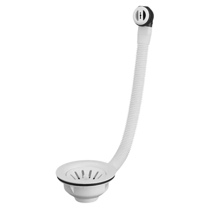 

Válvula de cesta manual con desbordamiento e (H55) blanco - Valentin
