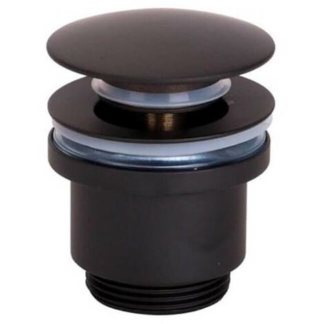 Valvula de Click Clack Apta para lavabos y bides Color Negro Mate VCC008