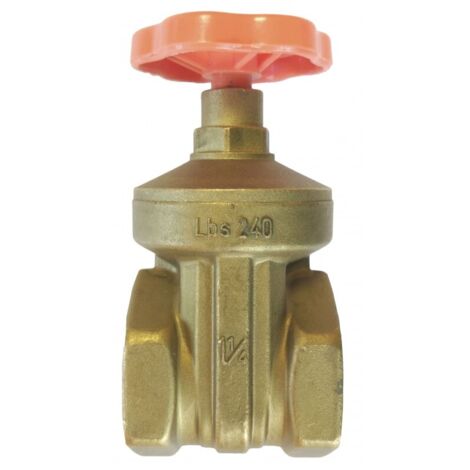 Válvula de compuerta con asiento de goma 3/4"