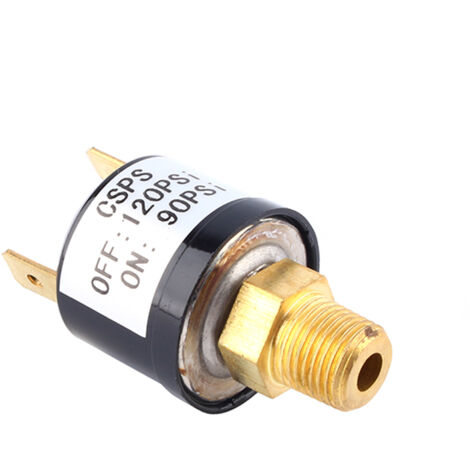 Válvula de control de presión de compresor de aire robusta de 90 a 120 PSI