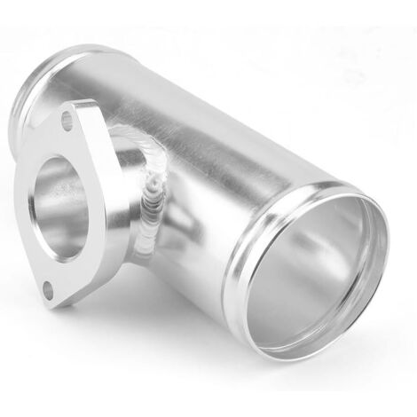 Válvula de descarga de 76 mm (3 pulgadas) plateada, adaptador de válvula de descarga BOV 0900911, adaptador de entrada, brida de tubería de aluminio para tipo S RS FV RZ