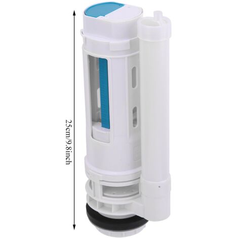 Válvula de descarga de inodoro de dos botones ABS G1/2 25 cm
