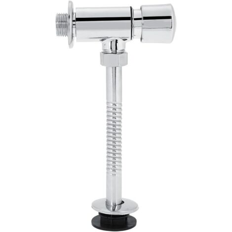 Válvula de Descarga para Urinario Válvula de Descarga para Urinario de Aleación de Zinc Duradera, Válvula de Descarga para Inodoro, Adaptador en T de Metal para Bidé con Válvula de Cierre, Diseño Refo