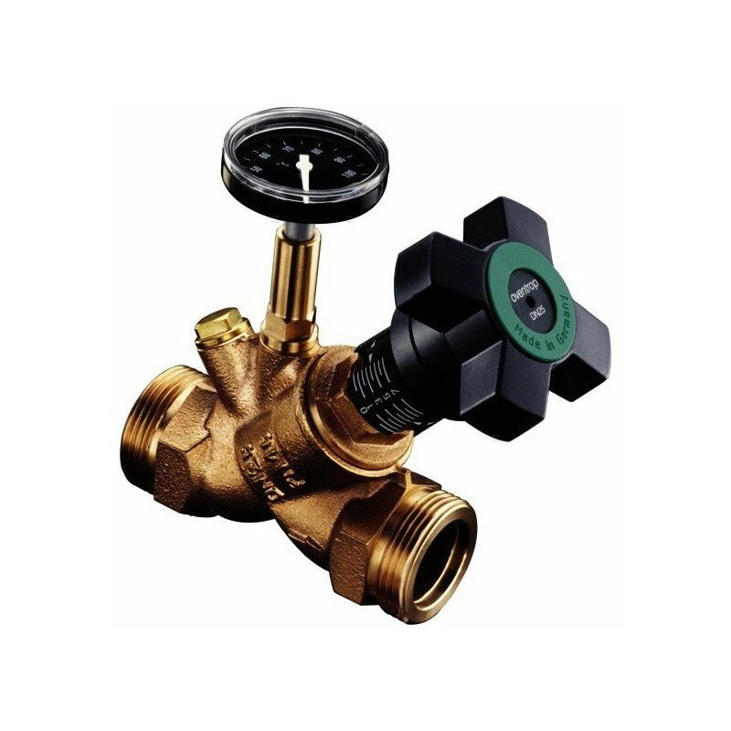 

Válvula de EQUILIBRADO AQUASTROM C M DN20, con TERMÓMETRO