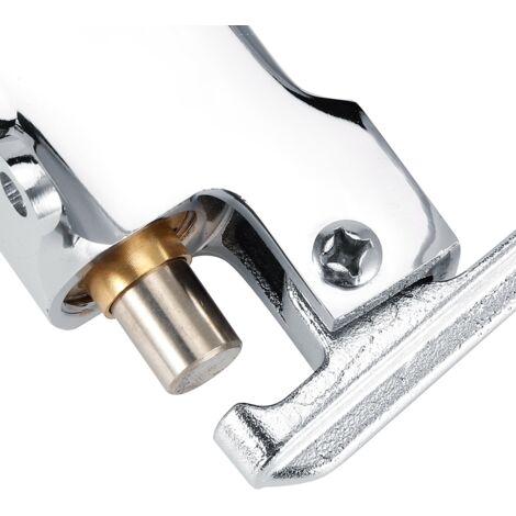 Válvula de pie para grifo de lavabo – Grifo de pie – Rosca de cobre G1/2, accesorio de montaje en suelo – 2 tornillos incluidos – Material de cobre cromado duradero