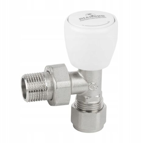 VÁLVULA DE RADIADOR DE ÁNGULO PEX 16X1/2 SUMINISTRO