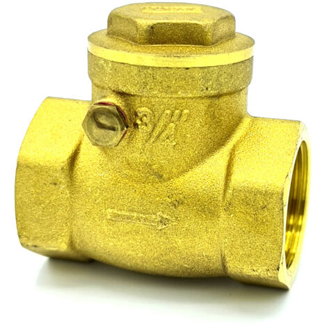 válvula de retención de aleta de 3/4"