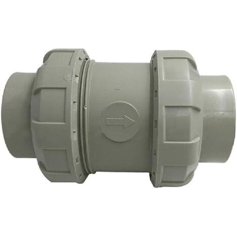 Válvula de retención en línea de color gris, impermeable, de 32 mm de diámetro para lavadora