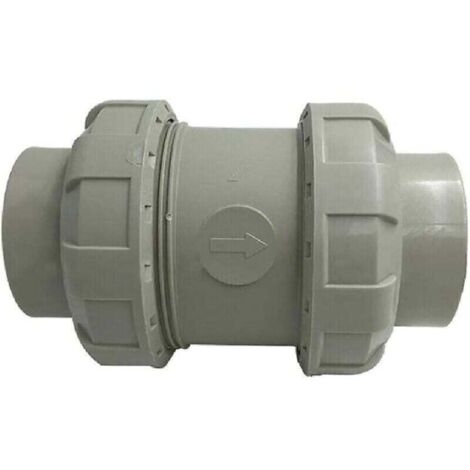 Válvula de retención en línea de diámetro (20 mm), impermeable, de color gris claro, para lavadora