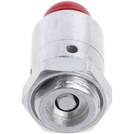 Válvula de seguridad de alta presión, válvula de alivio de presión de aluminio apto para uso alimentario de 3/8 de pulgada, 1 bar, 100 kPa