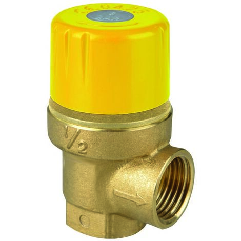 Válvula de seguridad solar de diafragma presión ajuste fijo 6 bar 1/2"-3/4" f t.e.160°c