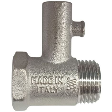Válvula de seguridad Tecnogas para calentador de agua eléctrico M/F 1/2 latón 00000070191
