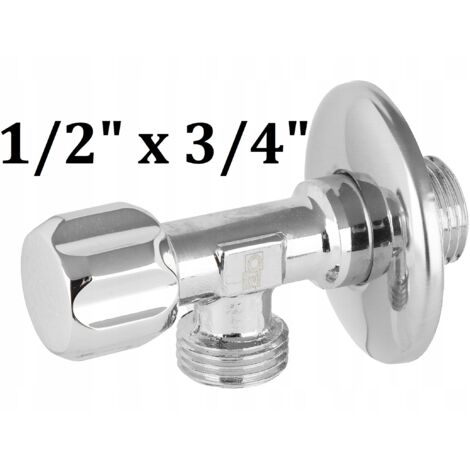 Válvula de seta angular 1/2x3/4 para lavadora y lavavajillas