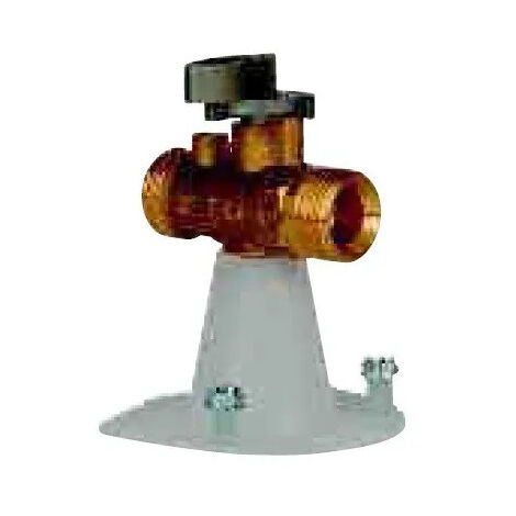 Válvula de unión esférica tipo E, gas con placa base 33X42