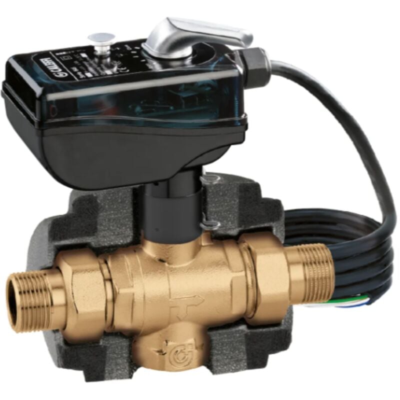 

Válvula de zona de bola motorizada de tres vías 6453 | 24V - 1' - Caleffi