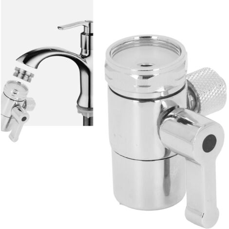 Válvula desviadora – válvula distribuidora para fregadero, grifo de cocina/baño – conexión de 3/8 de pulgada, rosca interna M22, fabricada en latón grueso.