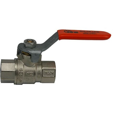 Válvula esfera para instalaciones solares 180º  H-H Medidas: 3/4