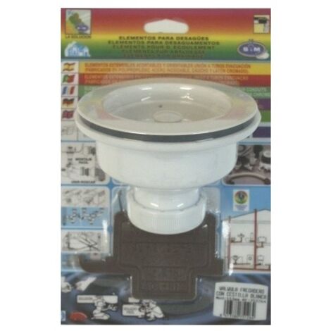 Valvula Fontanero Cestilla 113Mm Pvc S M
