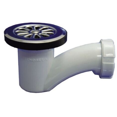 Valvula Fontanero Plato Ducha 085-1 1/2" Sifon Pvc T-66P Hidrot