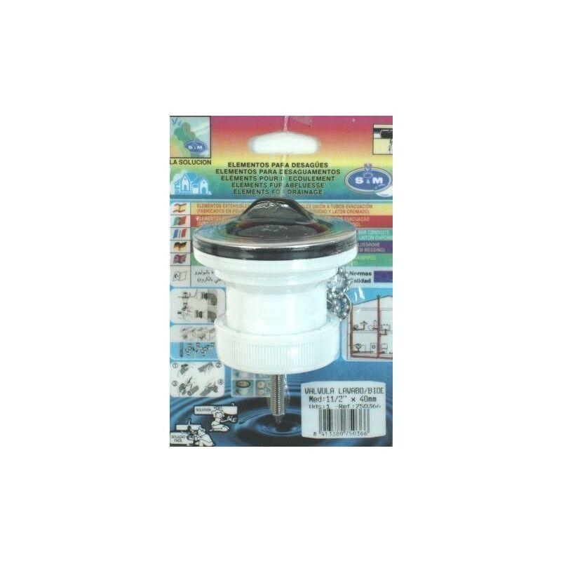 

Valvula Fontanero Lavabo-Bidet 11/2X40Mm Pvc S M