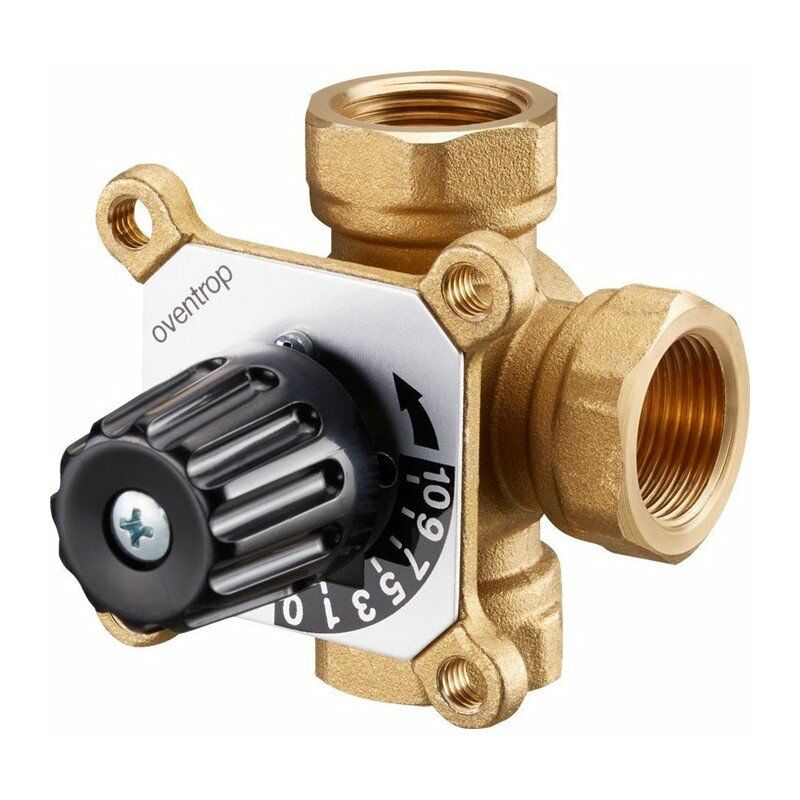 

Oventrop - VÁLVULA MEZCLADORA DE TRES VÍAS Rp 1 F, Kv 12, REGL. MANUAL