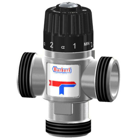 Válvula mezcladora termostática 1" GZ 35-60°C caudal 2,5 m3/h, inferior