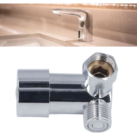 Válvula mezcladora termostática G1/2 fabricada en aleación de aluminio para ducha y bañera, juego de accesorios de 3 piezas con manual de instrucciones.