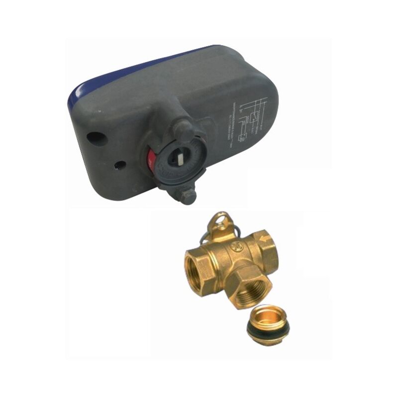 

válvula motorizada con tapón obturador - BAXI - Medidas: 1'