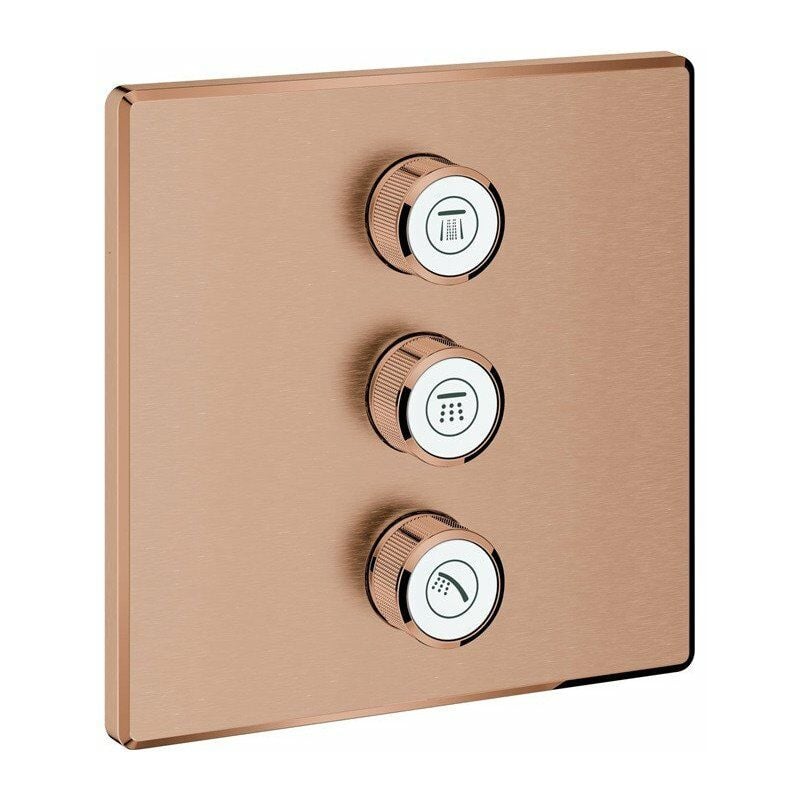 

Válvula oculta GROHTHERM SMARTCONTROL angular, triple cepillado cálido atardecer GROHE