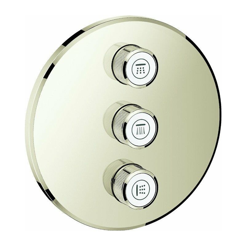 

Válvula oculta triple Smart Control 29122 FMS níquel redondo