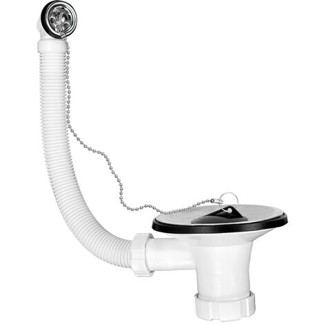 Válvula para fregadero Ø115 con rebosadero y tapón para cadena R-88 - RIUVERT