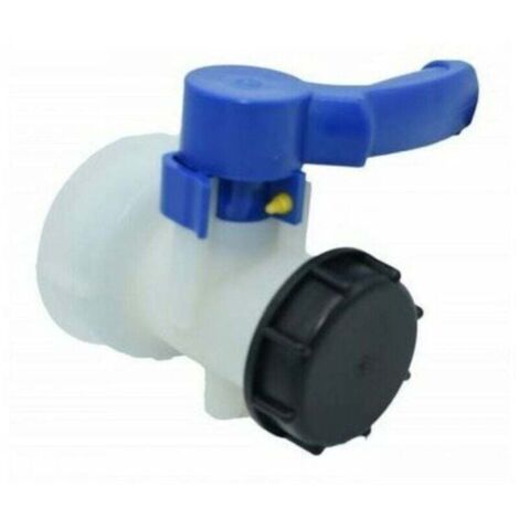 Válvula para tanque IBC de 1000 litros 2" / 62 mm Válvula de mariposa de plástico integrada DN40 (62 mm)