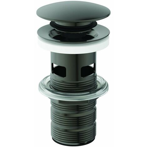 Válvula push-open con eje ranurado gris magnético IDEAL STANDARD