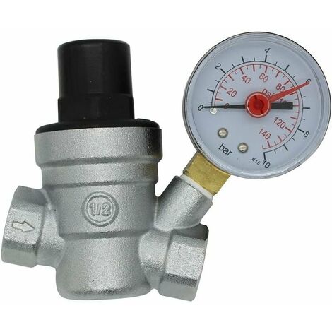 Reductor de presión Medidor de presión de agua Reductor de presión de agua  Gardena Válvula de presión de agua, válvula de control de presión de agua