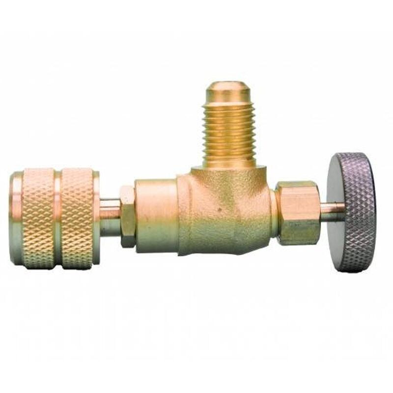 

Valvula Servicio Grifo BIB2 1/4 H x 1/4 M Botella Gas Refrigerante