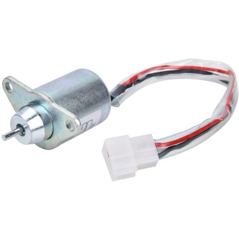 Válvula solenoide de parada 1503ES-12S5SUC5S de 12 V, accesorios para excavadoras compatibles con la válvula solenoide de parada Yanmar
