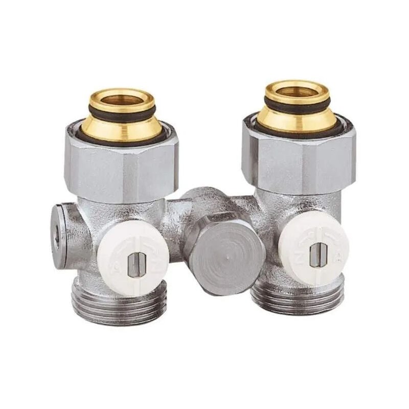 

Válvula doble en H, tubo único, recto, para radiadores con Eurocono