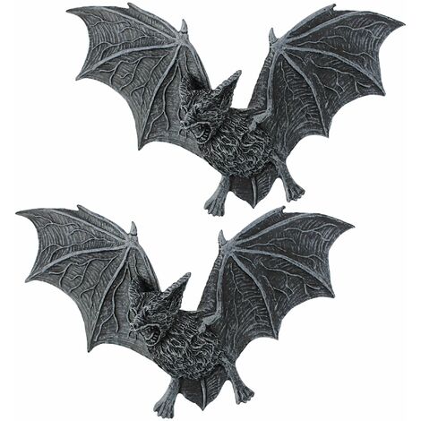 Vampire Bat - I Pipistrelli Vampiro di Castello Barbarossa parete Sculture - Set di 2 - Bat Figura - Bats Halloween