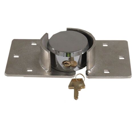 Van Door Lock With Brackets - Heavy Duty Security Vehicle Hasp Padlock