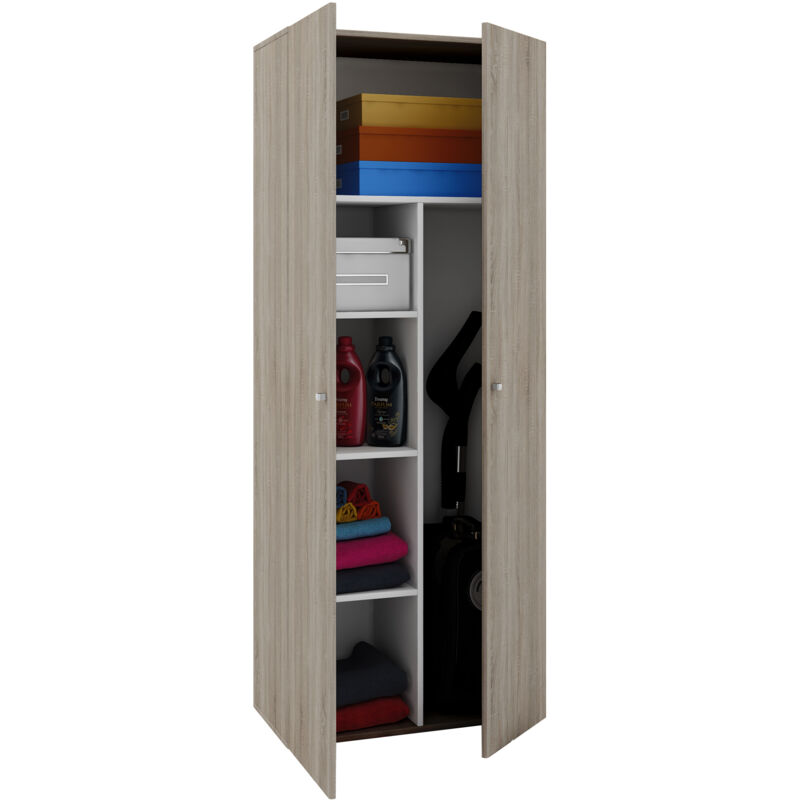Ebuy24 Holz Besenschrank Putzschrank Vandol