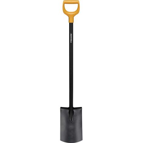 Vanga rotonda Fiskars solid in metallo 116.6cm Nero/Arancia [QRFISAR10667170]