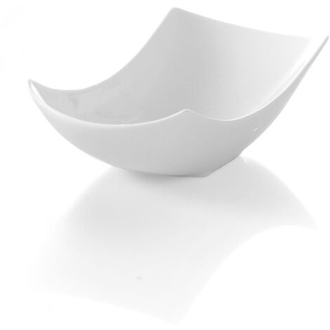 Vanille-Dekoschale aus weißem Porzellan 290x136x80mm - Hendi 785577