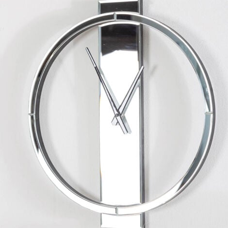 VANITY LIVING 50cm Modern Wall Clock, Decorative Large Clock for Living Room, Glass Finish Big Modern Clock for Wall