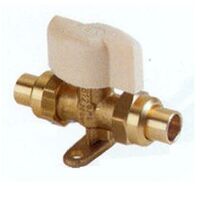 Vanne 1/4 de tour pour butane et propane 812 et 3812 - 561 - Raccordement : Entrée M 20 x 1,5 - Sortie M 20 x 1,5