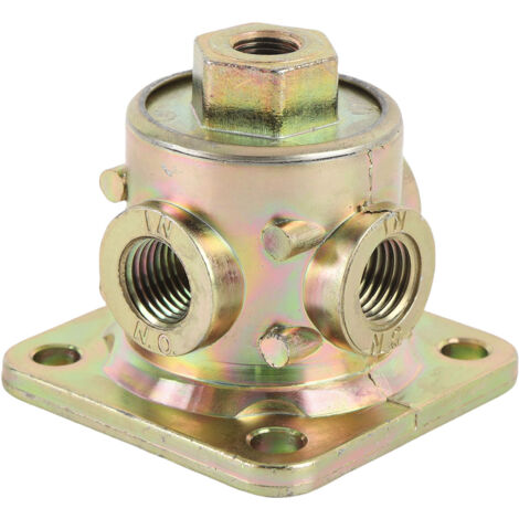 Vanne 3 voies 90554615PTP métal 1/8 po 1/4 po NPT Port haute pression résistant à la performance Stable pour camion semi-remorque